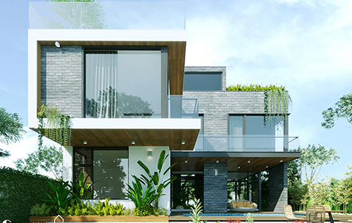 Dự án Thiết kế biệt thự 3 tầng 3 phòng ngủ có bể bơi ở Nam An Khánh