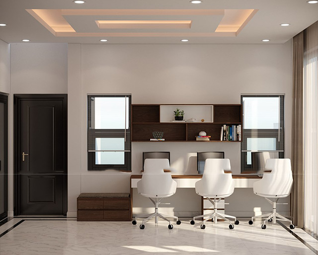Thiết kế nội thất biệt thự 3 tầng 152m2 tại Hoài Đức, Hà Nội