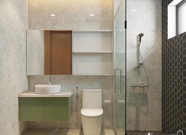 Thiết kế nội thất biệt thự 3 tầng 108m2 ở Nam An Khánh