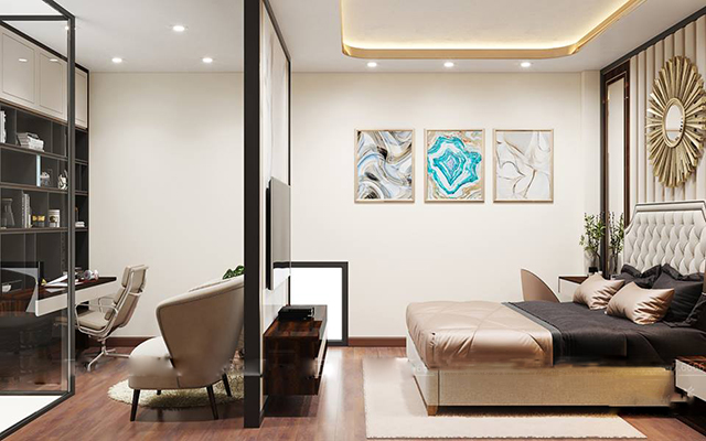 Thiết kế biệt thự tân cổ điển 122m2 thuộc dự án An Lạc Green Symphony