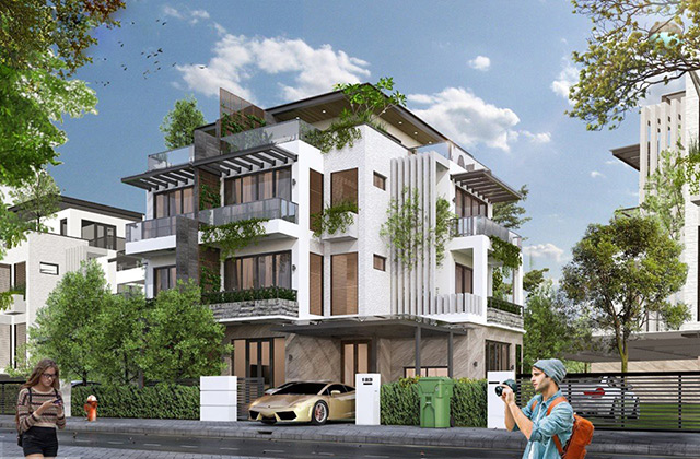 Dự án Thiết kế nội thất biệt thự 3 tầng 152m2 tại Hoài Đức, Hà Nội