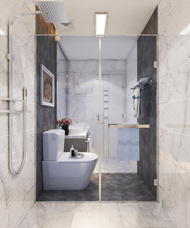 Thiết kế nội thất nhà liền kề 98m2 phong cách hiện đại tại Hoài Đức, Hà Nội