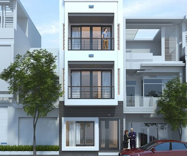 Thiết kế nội thất nhà liền kề 3 tầng phong cách hiện đại ở Nam An Khánh