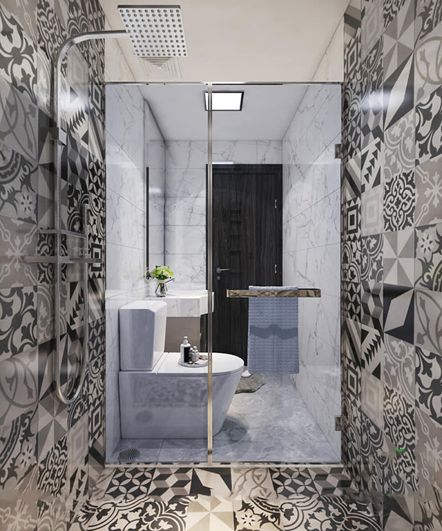 Thiết kế nội thất nhà liền kề 98m2 phong cách hiện đại tại Hoài Đức, Hà Nội