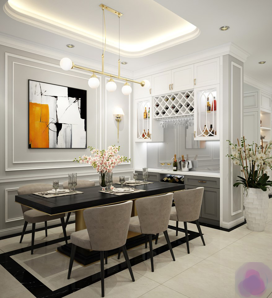 Thiết kế nhà liền kề 3 tầng phong cách hiện đại tại dự án Hà Đô Charm Villa, Hoài Đức, Hà Nội