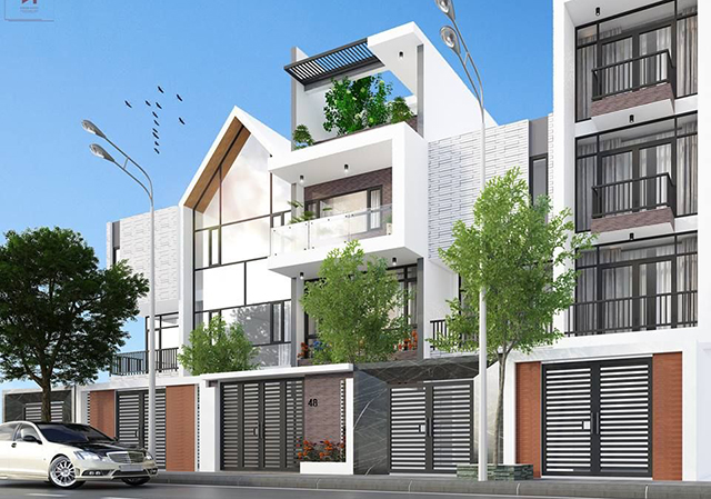 Thiết kế nội thất nhà liền kề hiện đại 4 tầng ở Dương Nội