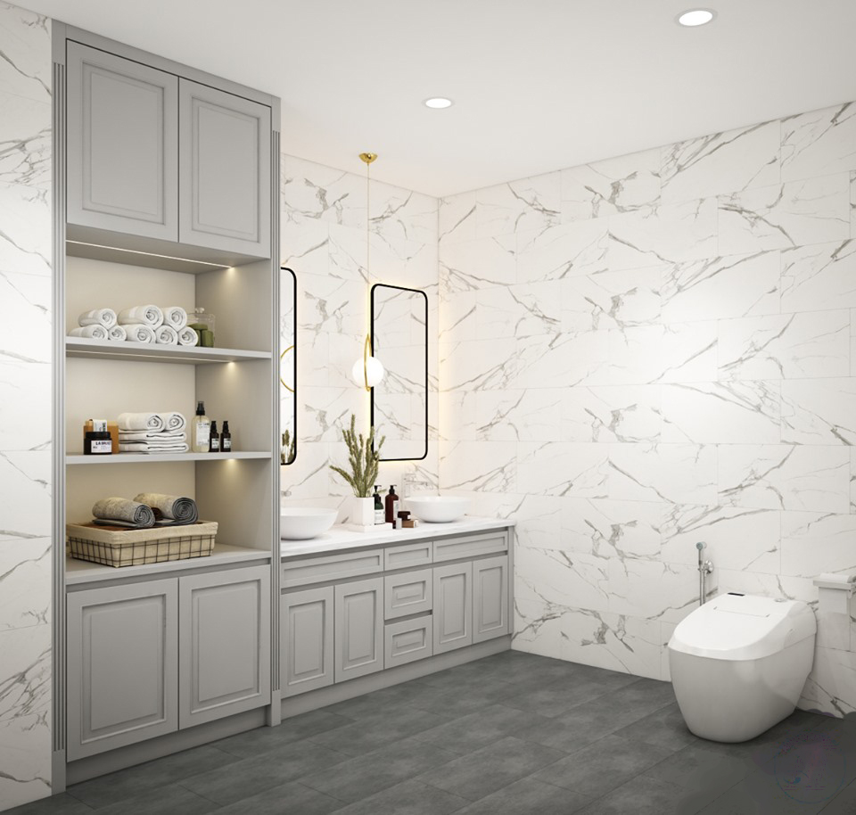 Thiết kế nhà liền kề 3 tầng phong cách hiện đại tại dự án Hà Đô Charm Villa, Hoài Đức, Hà Nội