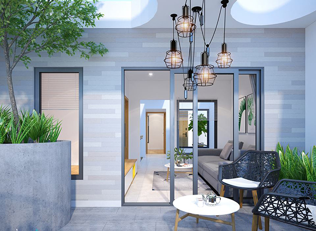 Thiết kế nội thất nhà liền kề 3 tầng 70m2 ở Nam An Khánh 