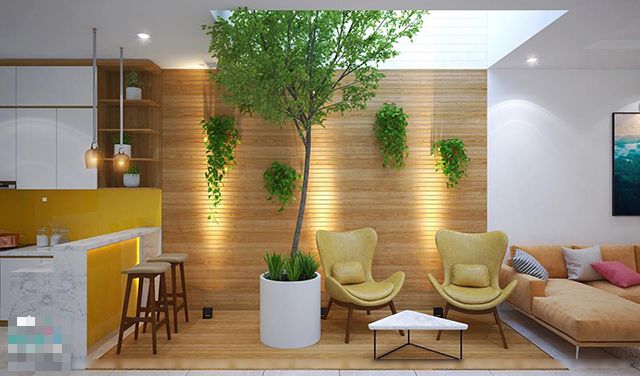 Thiết kế nội thất nhà liền kề 3 tầng 70m2 ở Nam An Khánh 