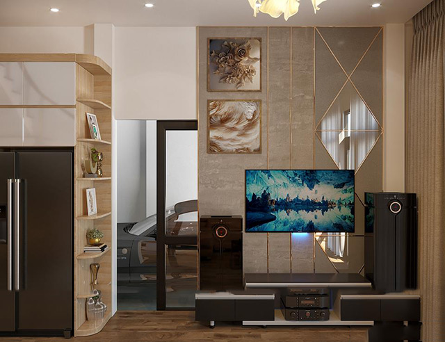Thiết kế nhà liền kề 120m2 phong cách hiện đại tại Hoài Đức, Hà Nội