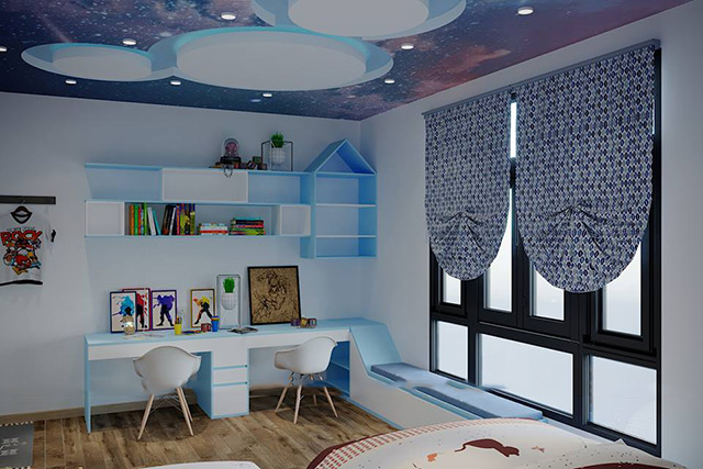 Thiết kế nhà liền kề 120m2 phong cách hiện đại tại Hoài Đức, Hà Nội