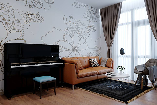 Thiết kế nhà liền kề 120m2 phong cách hiện đại tại Hoài Đức, Hà Nội
