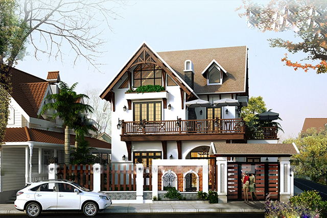 Dự án Thiết kế biệt thự 2 tầng ở Thanh Xuân theo phong cách hiện đại