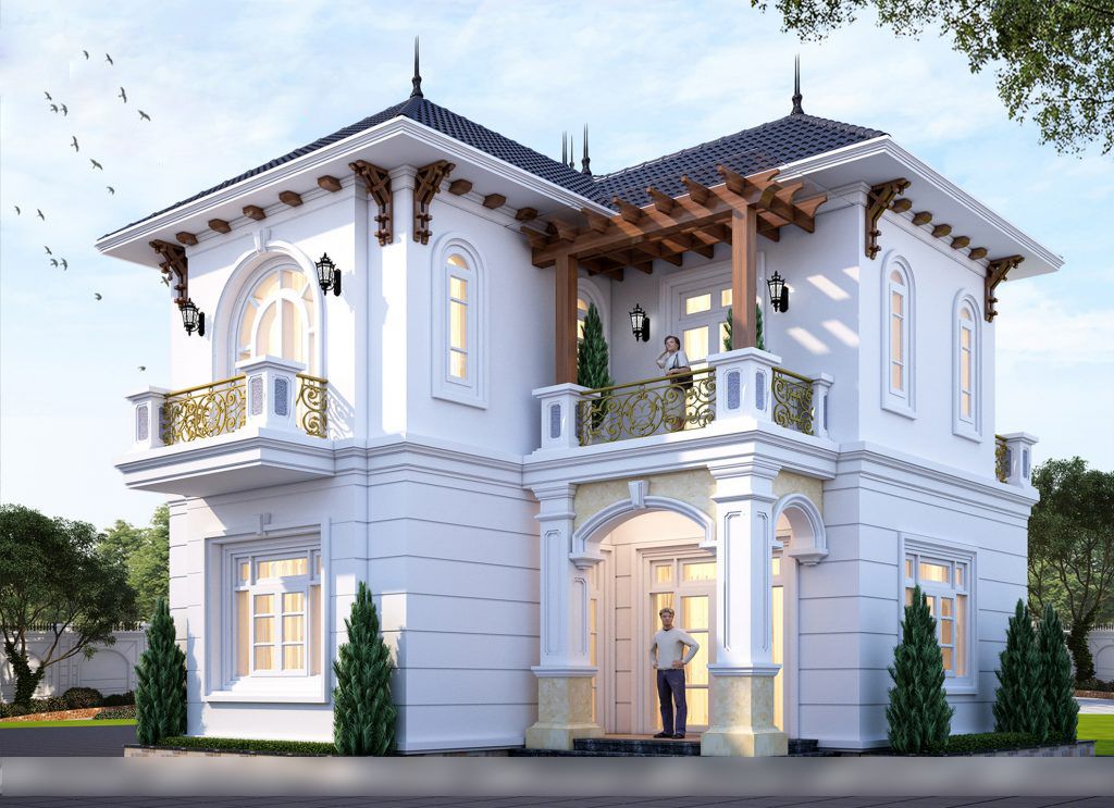 Dự án Biệt thự 2 tầng thiết kế tân cổ điển ở Thanh Xuân 