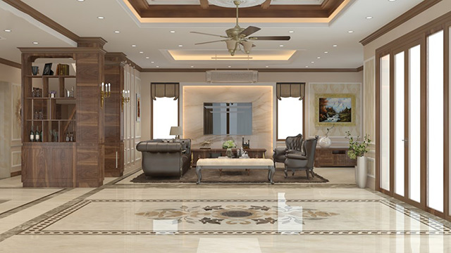 Thiết kế nội thất biệt thự tân cổ điển 112m2 tại Hà Đô Charm Villas