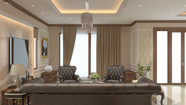 Thiết kế nội thất biệt thự tân cổ điển 112m2 tại Hà Đô Charm Villas