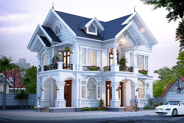 Dự án Thiết kế nội thất biệt thự tân cổ điển 112m2 tại Hà Đô Charm Villas