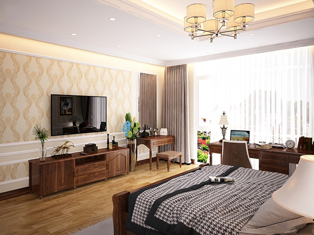 Thiết kế nội thất biệt thự tân cổ điển 112m2 tại Hà Đô Charm Villas