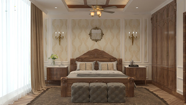 Thiết kế nội thất biệt thự tân cổ điển 112m2 tại Hà Đô Charm Villas