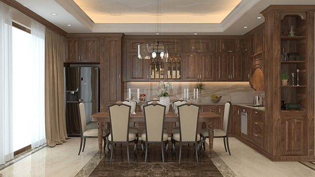 Thiết kế nội thất biệt thự tân cổ điển 112m2 tại Hà Đô Charm Villas
