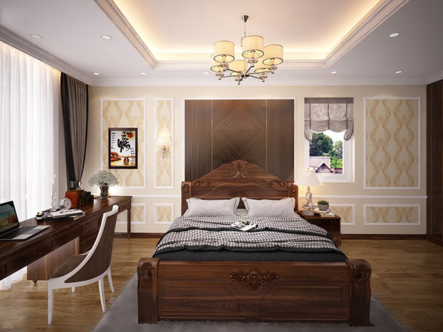 Thiết kế nội thất biệt thự tân cổ điển 112m2 tại Hà Đô Charm Villas