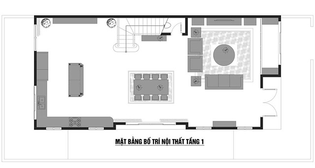 Thiết kế nội thất biệt thự tân cổ điển 118m2 tại Hoài Đức, Hà Nội