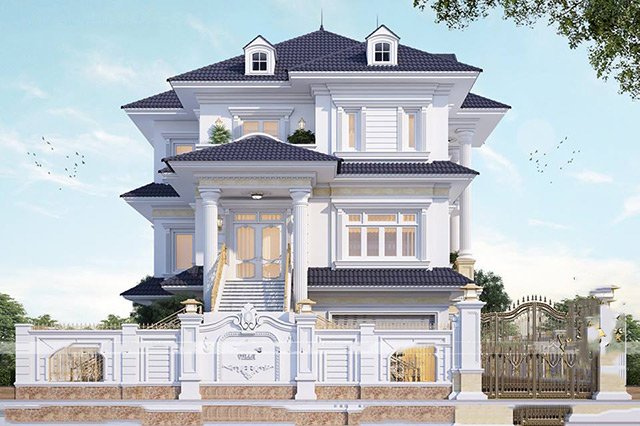 Dự án Thiết kế nội thất biệt thự tân cổ điển 118m2 tại Hoài Đức, Hà Nội