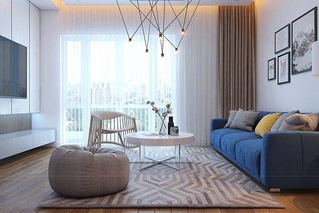 Thiết kế nội thất biệt thự 95m2 phong cách hiện đại tại Hoài Đức, Hà Nội