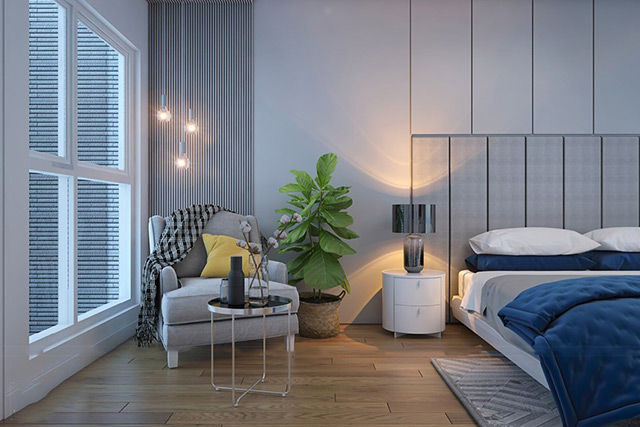 Thiết kế nội thất biệt thự 95m2 phong cách hiện đại tại Hoài Đức, Hà Nội