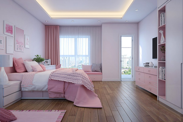 Thiết kế nội thất biệt thự 95m2 phong cách hiện đại tại Hoài Đức, Hà Nội