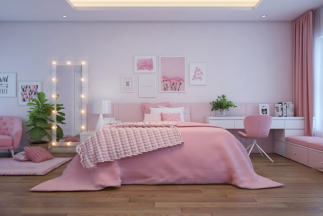 Thiết kế nội thất biệt thự 95m2 phong cách hiện đại tại Hoài Đức, Hà Nội