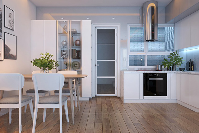 Thiết kế nội thất biệt thự 95m2 phong cách hiện đại tại Hoài Đức, Hà Nội