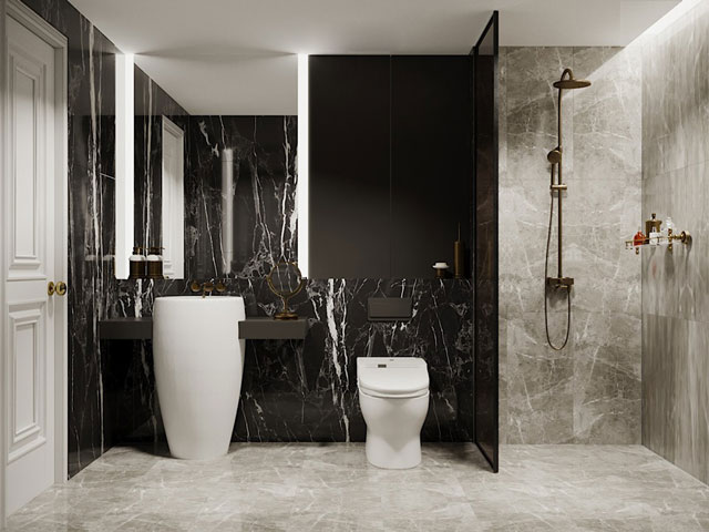 Thiết kế nhà liền kề 140m2 hướng tây nam mang phong cách cổ điển tại Nguyễn Xiển