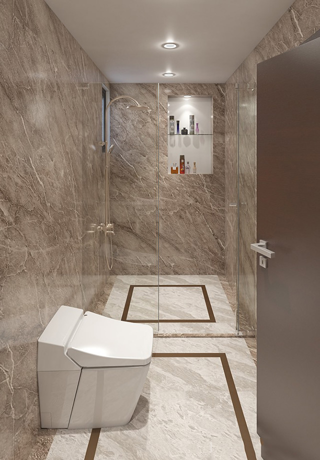 Thiết kế nội thất nhà liền kề 95m2 phong cách hiện đại tại Hoài Đức, Hà Nội