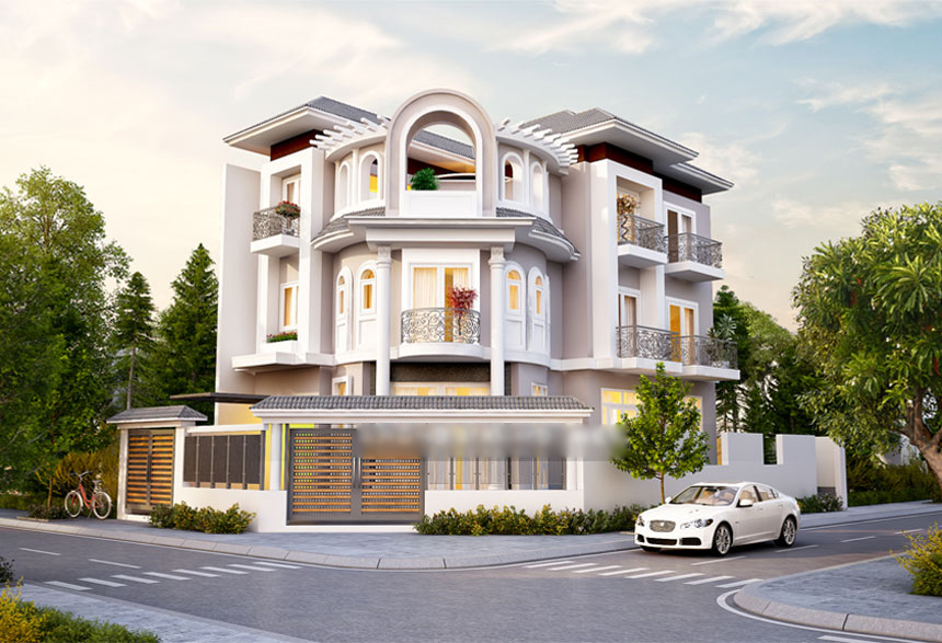 Dự án Thiết kế biệt thự Tân Cổ Điển rộng 300m2 tại dự án Hà Đô Charm Villa, Hoài Đức, Hà Nội