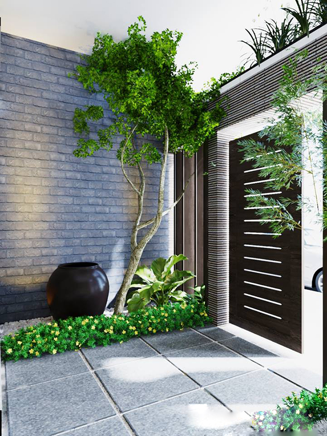 Thiết kế nội thất nhà liền kề 3 tầng 105m2 ở Nam An Khánh