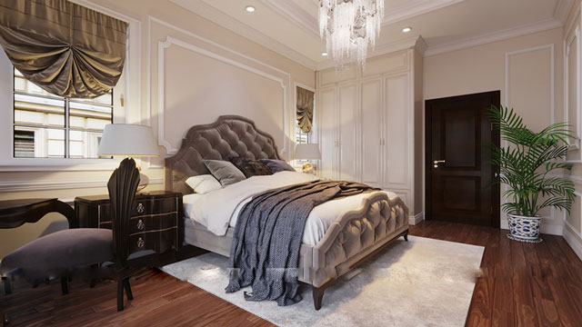 Thiết kế nhà liền kề 140m2 hướng tây nam mang phong cách cổ điển tại Nguyễn Xiển