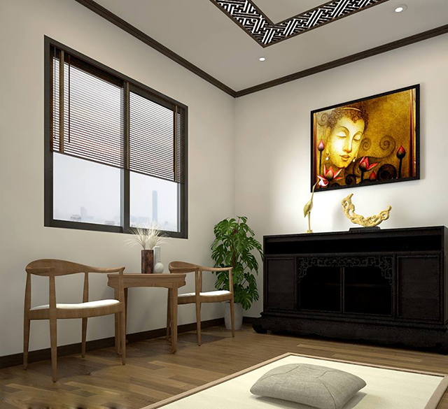 Thiết kế nội thất nhà liền kề 3 tầng 105m2 ở Nam An Khánh