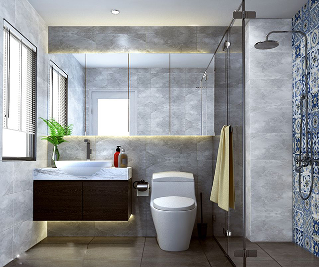 Thiết kế nội thất nhà liền kề 3 tầng 105m2 ở Nam An Khánh