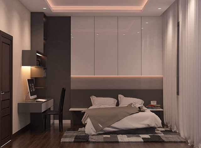 Thiết kế nội thất biệt thự 3 tầng 90m2 tại Hoài Đức, Hà Nội