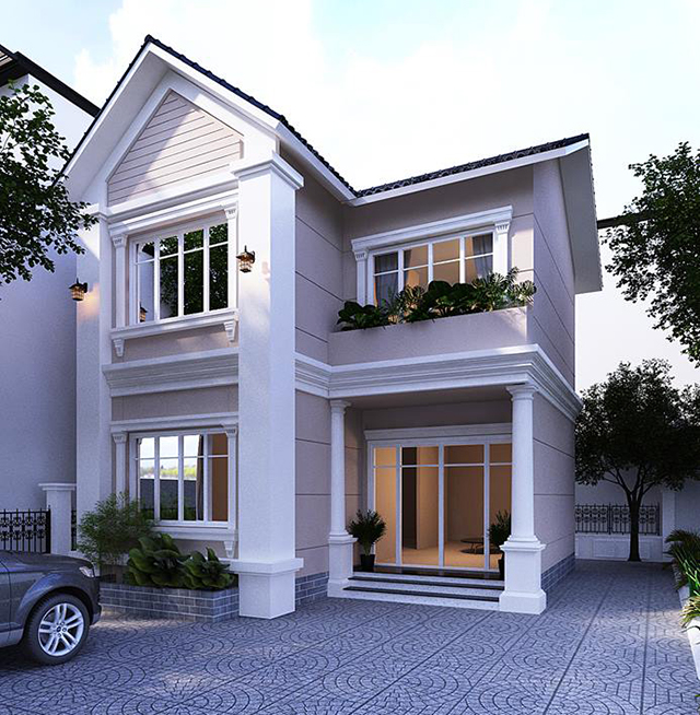 Thiết kế nội thất biệt thự 2 tầng theo phong cách tân cổ điển ở Dương Nội