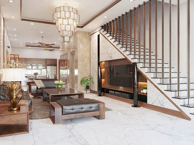 Thiết kế nội thất biệt thự 3 tầng phong cách hiện đại tại Hà Đô Charm Villas