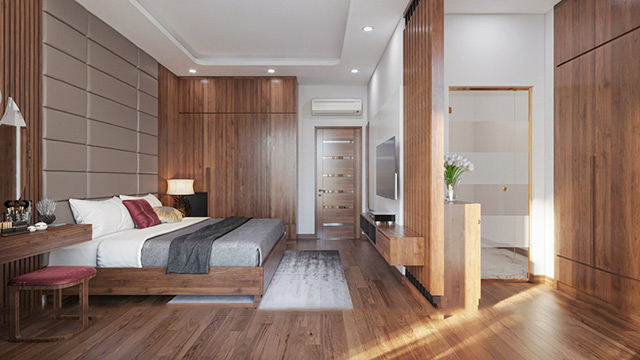 Thiết kế nội thất biệt thự 3 tầng phong cách hiện đại tại Hà Đô Charm Villas