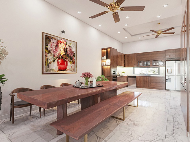Thiết kế nội thất biệt thự 3 tầng phong cách hiện đại tại Hà Đô Charm Villas