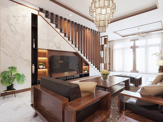 Thiết kế nội thất biệt thự 3 tầng phong cách hiện đại tại Hà Đô Charm Villas