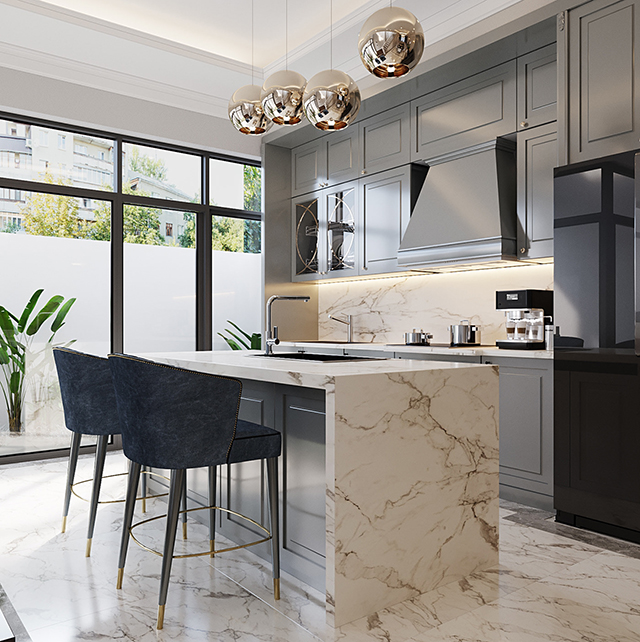 Thiết kế nội thất biệt thự 3 tầng ở Nam An Khánh phong cách tân cổ điển
