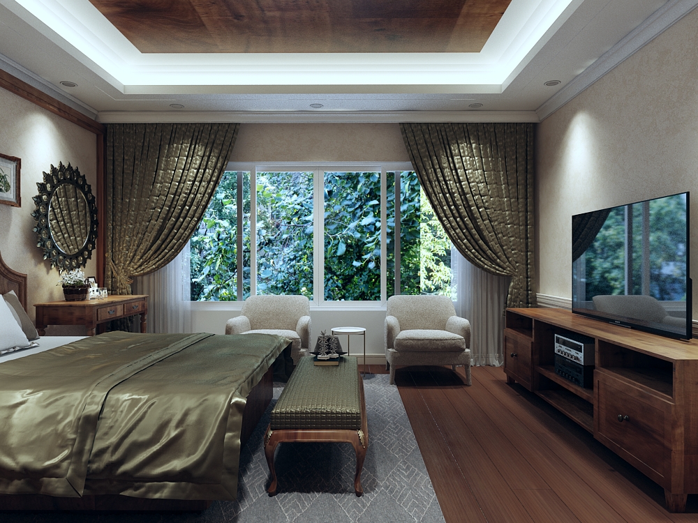 Thiết kế biệt thự Tân Cổ Điển 3 phòng ngủ, rộng 250m2 tại Hà Đô Charm Villa, Hoài Đức, Hà Nội