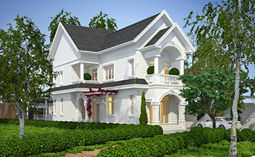 Dự án Thiết kế nội thất biệt thự 2 phòng ngủ phong cách tân cổ điển ở Dương Nội