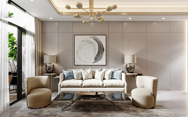 Thiết kế nội thất biệt thự tại Thanh Xuân mang phong cách hiện đại thuộc dự án An Lạc Green Symphony