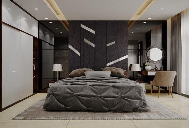 Thiết kế nội thất nhà liền kề 3 tầng phong cách hiện đại tại Hoài Đức, Hà Nội